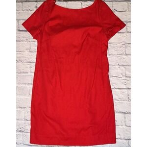 Mauve Dress Size 14. Back Bow. Knee length Cotton